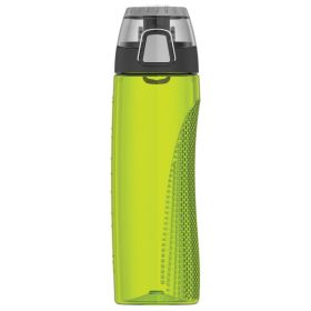24OZ PLAS BTL W/MTR GRN