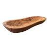 Authentic Mediterranean Olive Wood 4-Piece Kitchen Set - Handcrafted Wooden Mortar and Pestle, Multi-Purpose Serving Bowl, and Durable Cutting Board